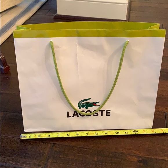 lacoste paper bag for sale